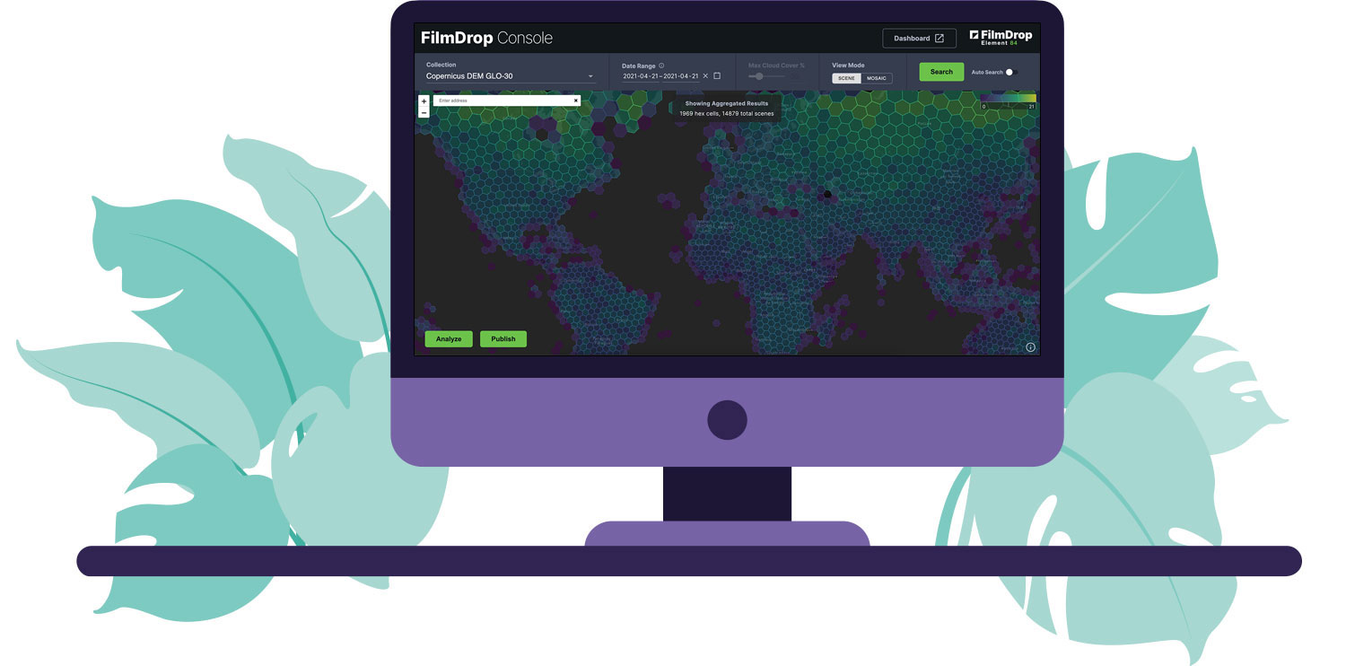 Screenshot of FilmDrop app