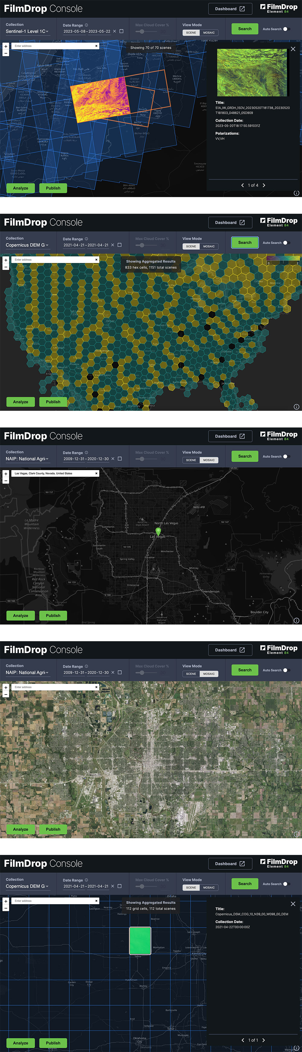 Screenshot of FilmDrop app