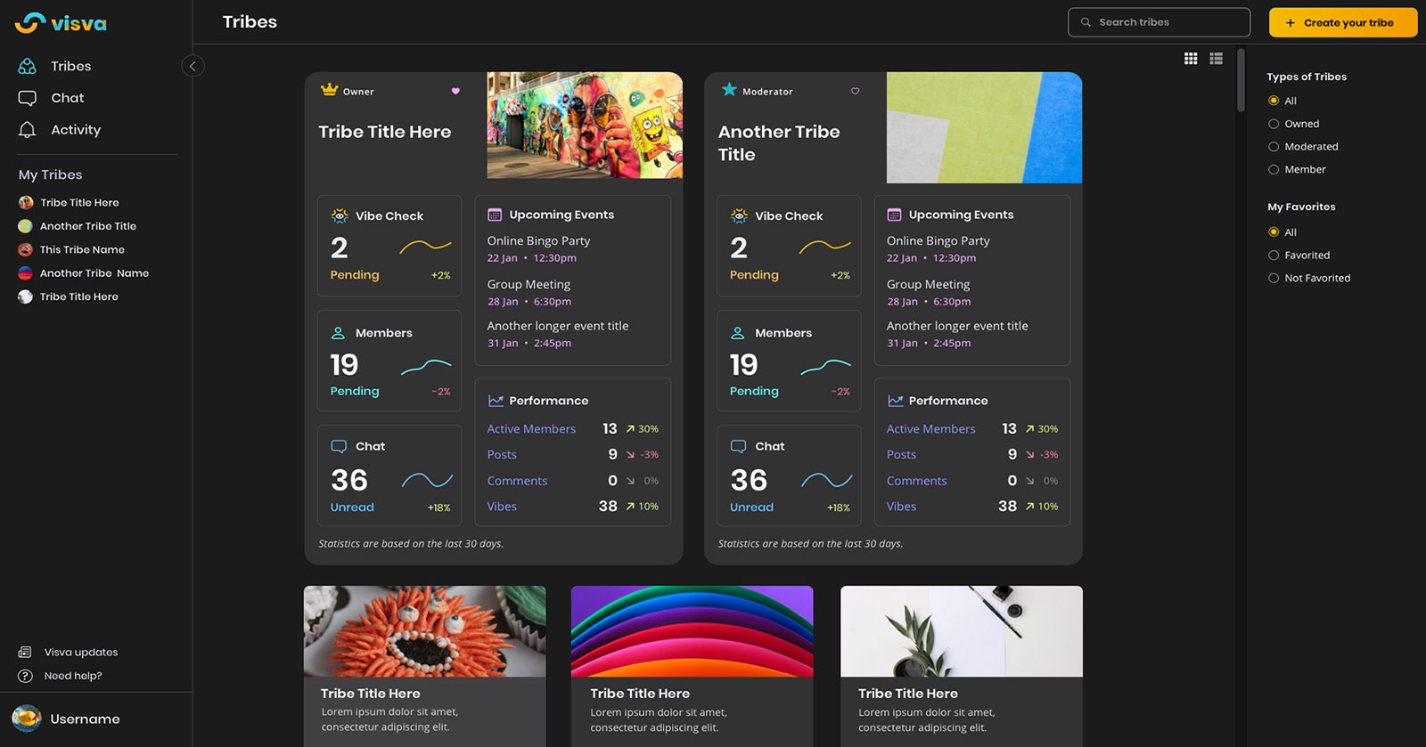 Screenshot of Visa App homepage